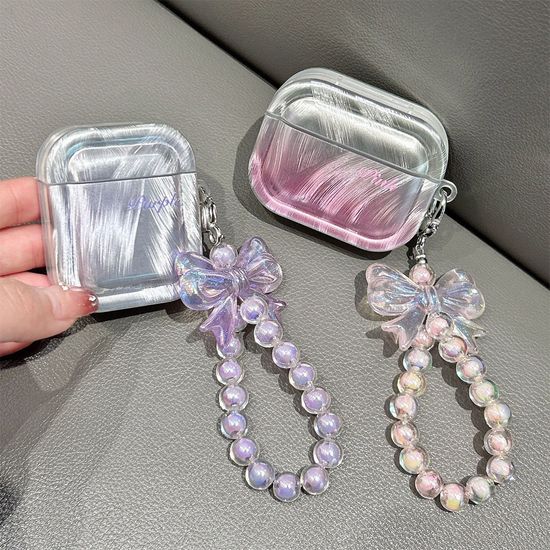 에어팟 4 3 2 1 프로 깃털 그라데이션 스트랩 케이스