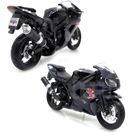 1:18 야마하 YZF-R1 블랙 오토바이 미니카 다이캐스