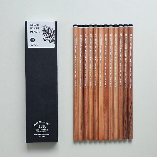 프리미엄 시더 우드 연필 2B 각인 12자루 1다스 CP306