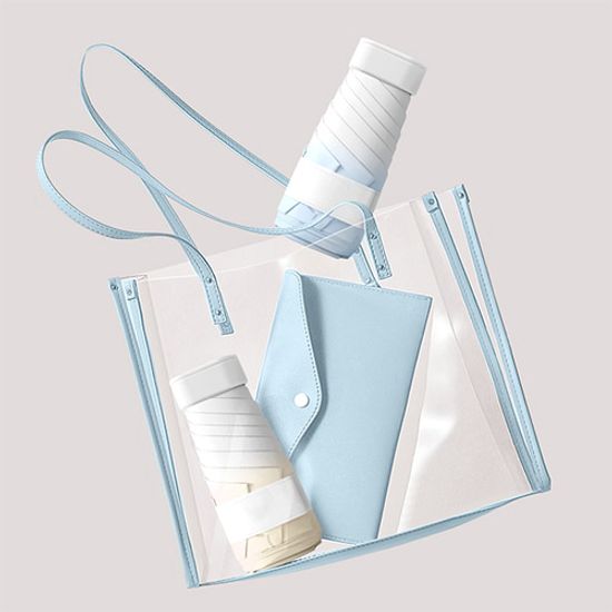 여행용 초경량 225g UV차단 암막 방수 미니5단 양우산