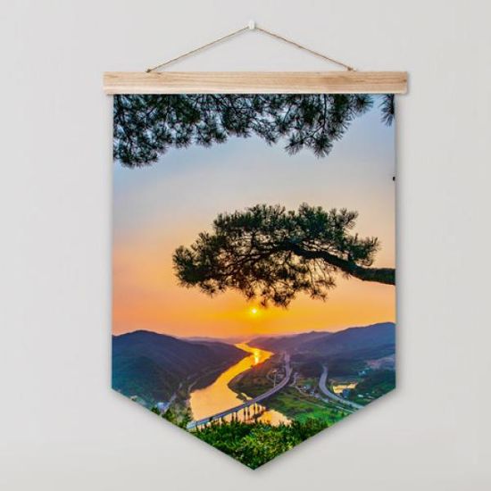 pr156-우드페넌트_60CmX79Cm_소나무와일출