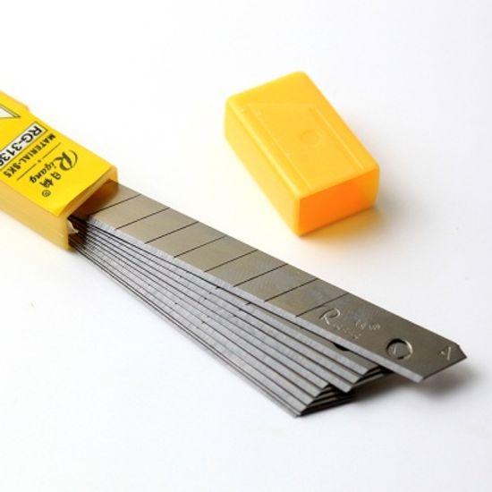 10p 리필용 9mm 커터칼칼날/사무실비품 커터날