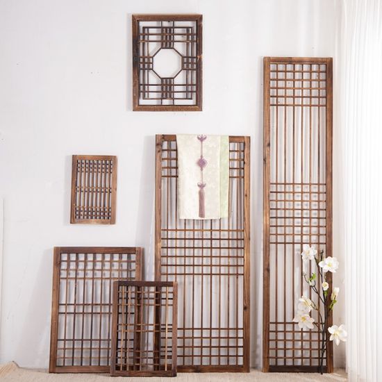 한옥 문살 (다크 브라운)