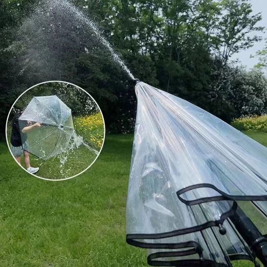 투명 우산 물총 방패 수동 펌프 스틱 워터건 물놀이