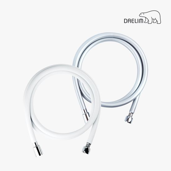 대림바스 실리콘 잔수배출 프리미엄 샤워호스 2M