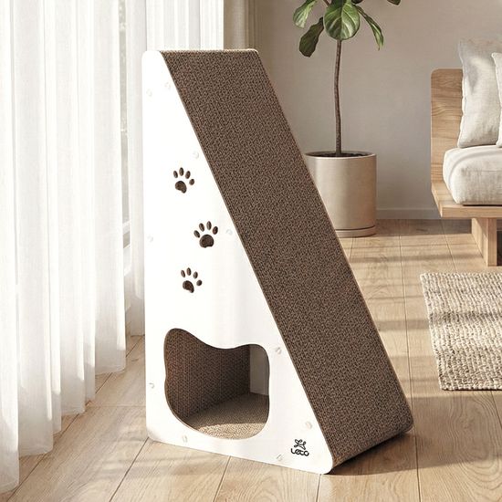 레토 수직 고양이 스크래처 숨숨집 하우스 LCH-V05