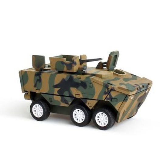 풀백 목재 입체퍼즐 - 차륜형 장갑차