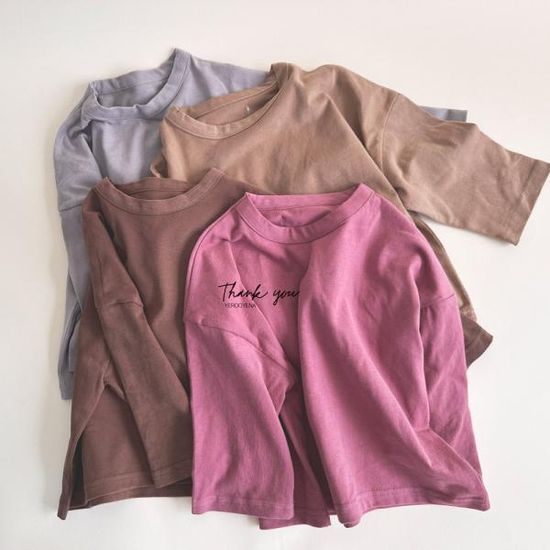 오버핏 피치 루즈 박스티