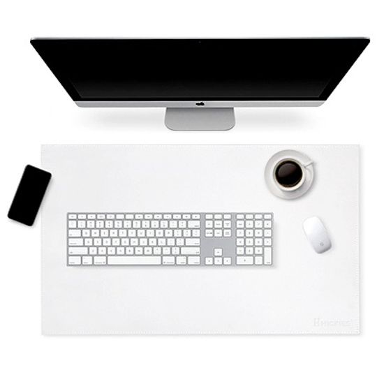 사무실 정리 심플컬러 양면 가죽매트 대형 데스크패드