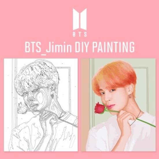 DIY PAINTING 방탄소년단 BST 지민 그리기 40x50