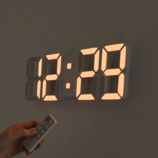 무아스 퓨어 화이트골드 30cm 슬림형 led 벽시계(M)