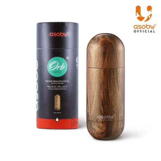 아소부 스텐 진공 텀블러 오브 우드 420ml