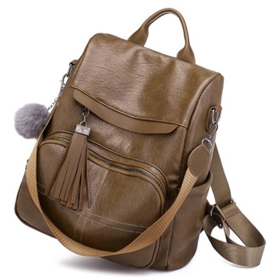 토마스 가죽 백팩(브라운) / 여성용 데일리백팩