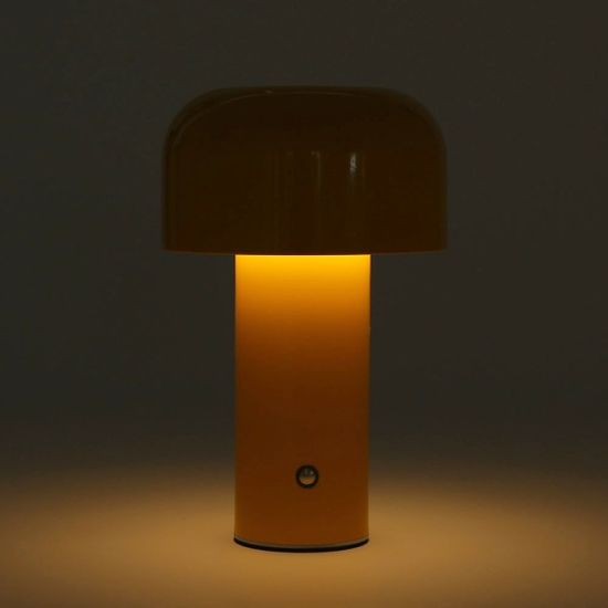 미드센스 터치 머쉬룸 무드등 무선 침실 조명 옐로우