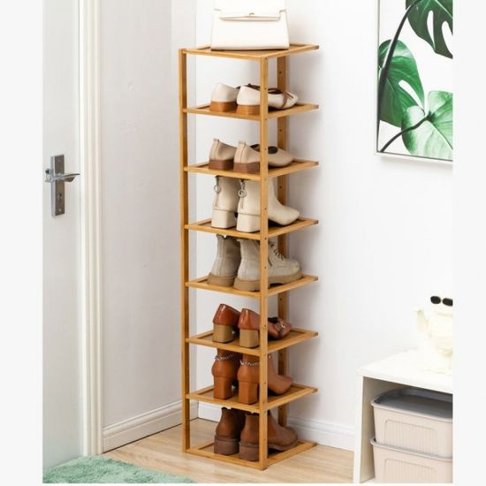 좁은 현관정리 와이드 신발장 27cm (8단)