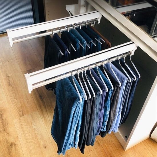 다용도 슬라이드식 옷장 레일 행거 4size