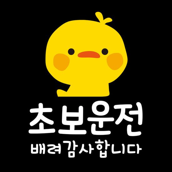 초보운전 스티커 자동차 차량 운전 스티커 제작 TC001