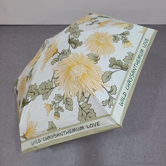 [애슬릿]꽃 클러치 가방 코팅 5단 미니 양산 우양산