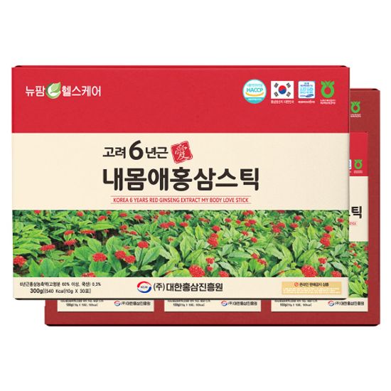 [뉴팜헬스케어] 고려 6년근 내몸애 홍삼스틱 (30포)