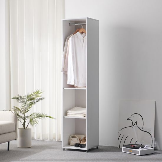 바퀴달린 이동식 전신거울 옷장 40cm P00000SZ
