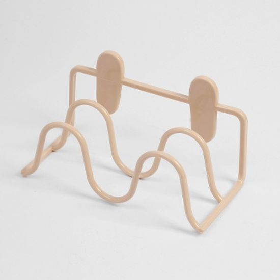 더홈 접착식 2단 실내화 거치대 (베이지) 슬리퍼걸이