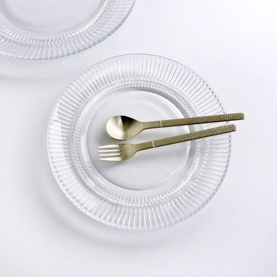 러델 블루밍 유리 원형 접시 2size 택1