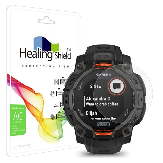 가민 인스팅트3 솔라 45mm 저반사 액정보호필름 2매