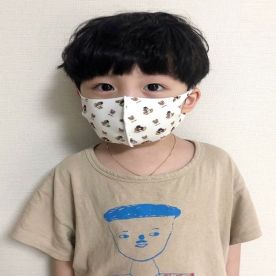 핑구 아동용 구리 항균 마스크 2개 세트 (3세-6세)