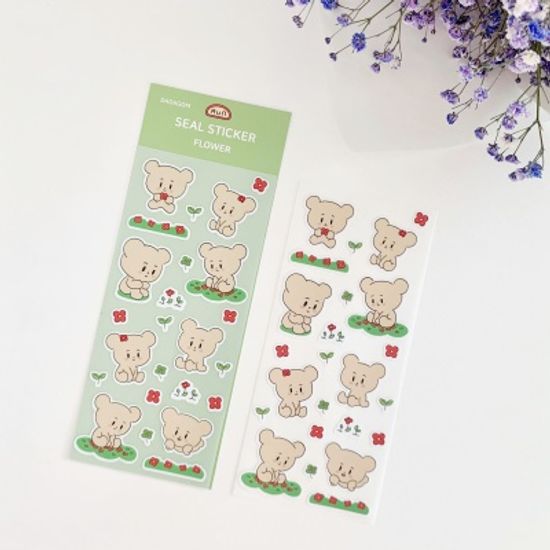 다다곰 플라워 씰스티커