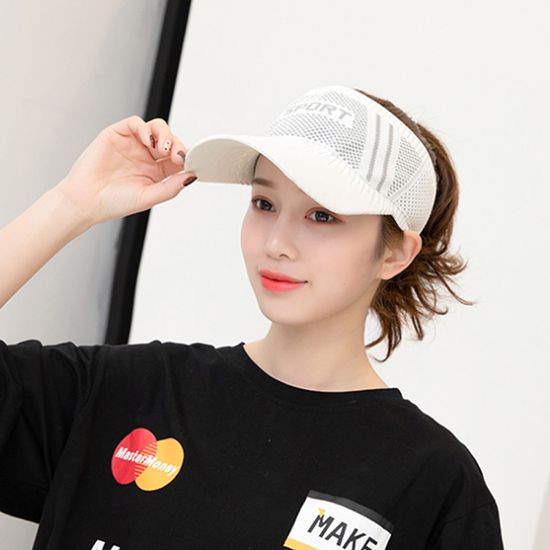 밴드형 스포츠 썬캡(화이트)