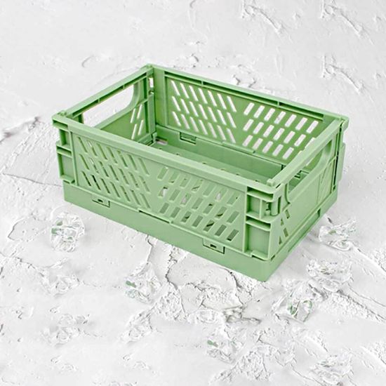 미니 폴딩박스 그린 플라스틱수납박스 플라스틱박스(WF3DCA9)