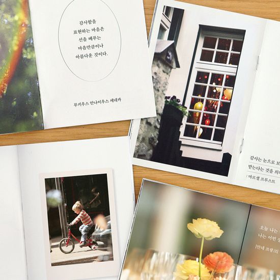 마음사진 감사 메시지 카드북(카드,좋은글,명언,감성)