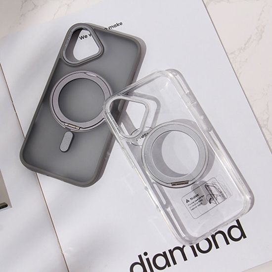 아이폰 파스텔 맥세이프 호환 링 거치대 투명 케이스