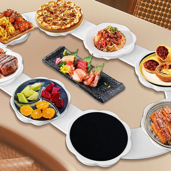 코스 요리 중식당 뷔페 식탁 회전 원형 테이블 회전판