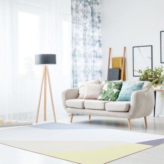 애나 블루 버드 러그