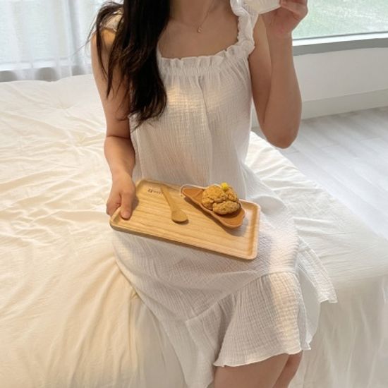 거즈 순면 나시 원피스 홈웨어