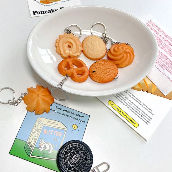 7종 쿠키 과자 음식 키링 미니어쳐 에어팟키링 선물