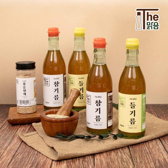 The맑음 참기름 더맑음 참기름/들기름 350ml