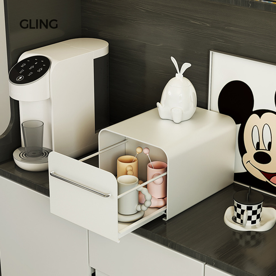 쇠테리어 철제 화이트 서랍장 중형