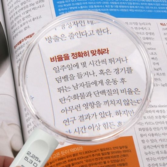 에센바흐 손잡이돋보기(2.25배율/261480) 비소메드