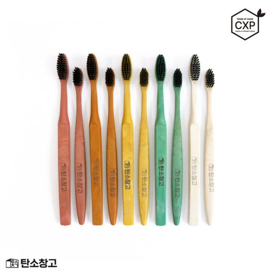 CXP목재로 만든 탄소창고 칫솔 단품