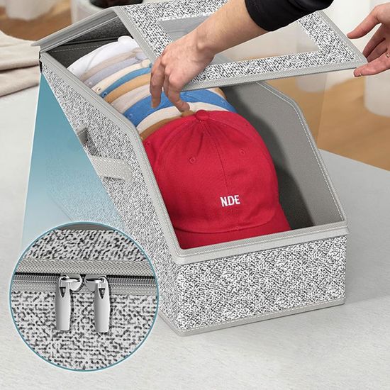 공간 리빙 수납 모자 옷정리함 박스 수납함 정리함