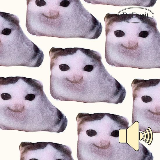 [데데리트]소리나는 화난고양이 키링 인형 sns 밈