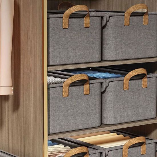 투명캡 리빙 수납 옷정리함 공간 박스 수납함 정리함