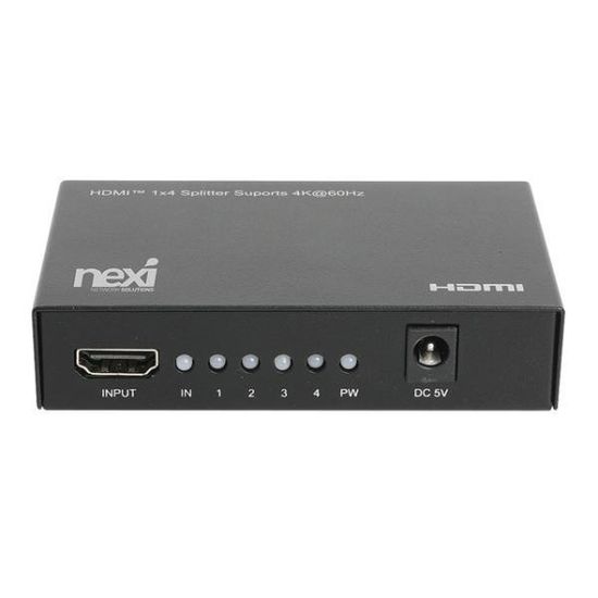 모니터 분배기 1X4 HDMI 4K 오디오 지원