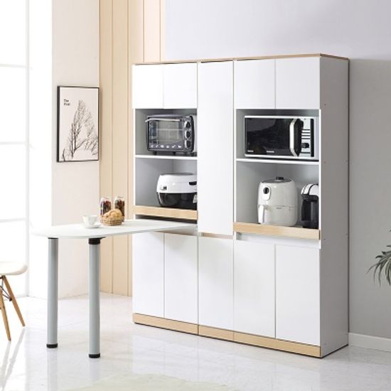 루블린 주방 수납 식탁 렌지대+틈새장 세트 B (착불)