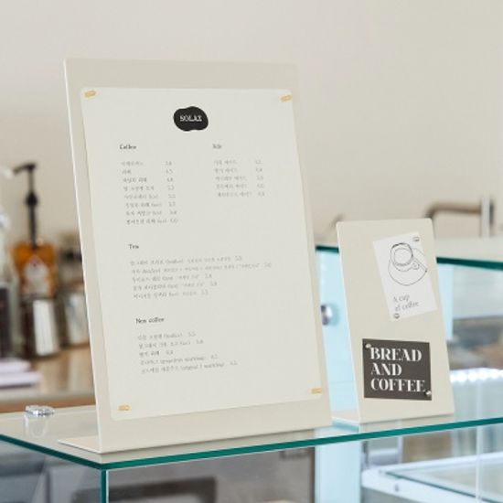 스탠딩 메탈 보드 L (A4)  - 금속 메모보드