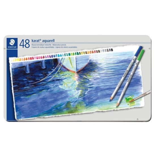 스테들러 karat aquarell 수채색연필 47색set 125 M48