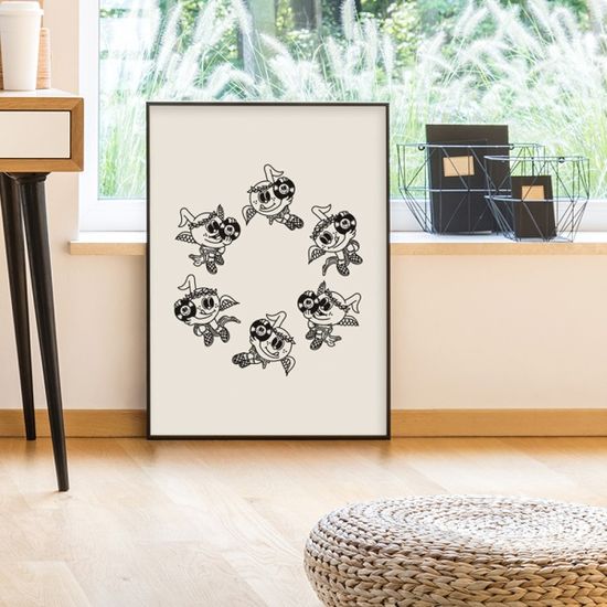 a musical angel (Art Print) / 일러스트 액자