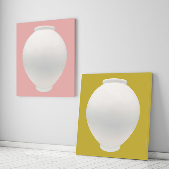 돈들어오는 달항아리그림 풍수 거실 액자 대형